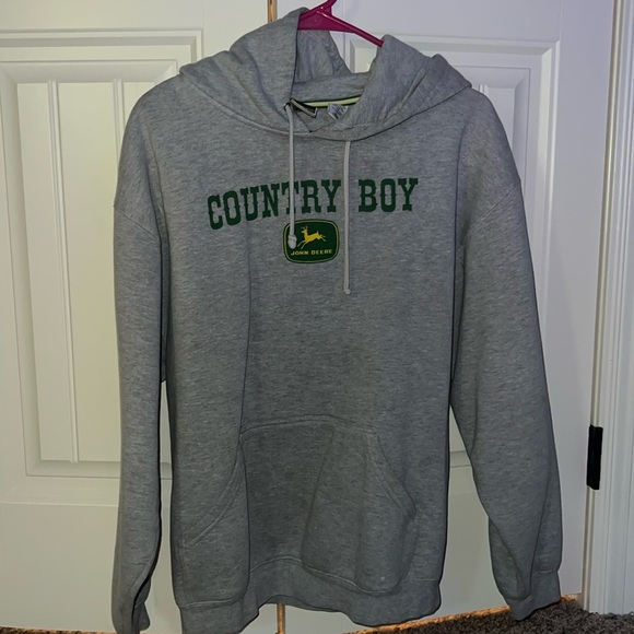 John Deere Other - John Deere grey hoodie